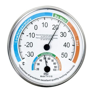 가자코리아 정밀 온도 습도 측정기 스탠드 원형 빅 아날로그 온습도계, 화이트, 2개