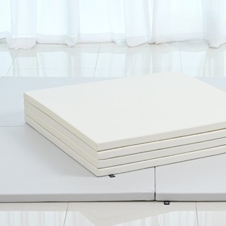 논슬립 유아매트 아기 놀이방 거실 복도 층간소음매트 폴더매트 비피프렌즈, 2단 그레이 1000x2000mm, 그레이