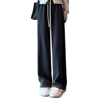 SMILEMORLI 여성 코듀로이 기모 밴딩 와이트 바지