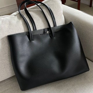 르위 심플 디자인 숄더백 빅사이즈 데일리 레더 대용량 노트북 수납 남녀공용