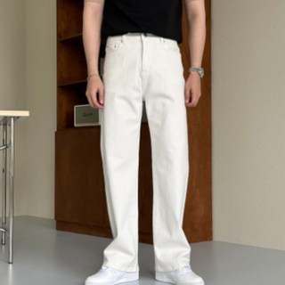 치트키 MADE 버마터 5컬러 세미와이드 데님 남녀공용 커플 사계절 스판팬츠