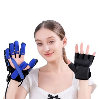 로로랜디 스마트 로봇 손가락 자동 운동기기 훈련 마사지 장갑 스트레칭 트레이닝 근력 악력기 핸드 자동 완력, 양손, XL, 1개