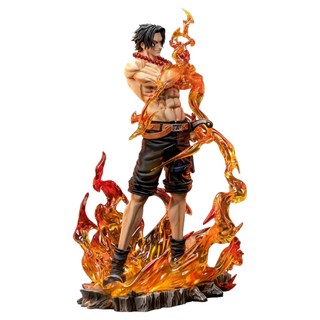 LovEly스토리 원피스 S+풀 페인팅 조립형 피규어 입상 불주먹 에이스 높이 26cm, 1개