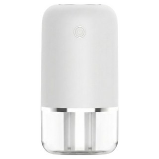 랩포트 듀얼 분사 무선 미니 가습기 무소음 무드등 400ml 사무실 가정용 차량용 휴대용 LABHU592, 화이트 1개