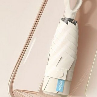 INSIDE 고리형 초경량 방풍 여행용 접이식 5단 우산 양산 자외선UV 99.9% 차단