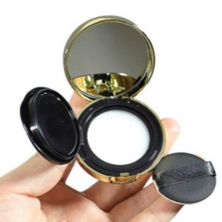 미니쿠션용기 쿠션팩트 손가락 퍼프 diy 휴대용케이스 초미니 여행용 소분 선크림케이스 비비케이스, 1개, 럭셔리블랙