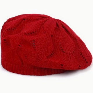 [봄시즌 SALE] 버섯언니 H13 봄 얇은 니트 나들이모자 통기성 베레모 뜨게 빵모자