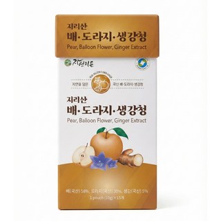 자연이든 지리산 배.도라지.생강 청 스틱, 15개, 10g