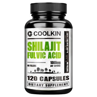 천연 실라짓 추출물 풀빅산 20% 고함량 에너지 부스팅 면역력 강화 신진대사 촉진 남성 건강 항산화 피로 회복 순수 식물성 캡슐 NON-GMO 글루텐 프리, 1개, 60정