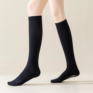 [오락가락] 1+1 논슬립 압박 니삭스 검정 무지 원플러스원 가성비 구성 S러닝 요가 골프 필라테스 사이클 점핑 줌바 홈트 스포츠 무릎 종아리압박 양말