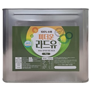 공산푸드 프리미엄 국내산 미더운 라드유 7kg 업소용 가정용 HACCP인증 돼지기름, 1개