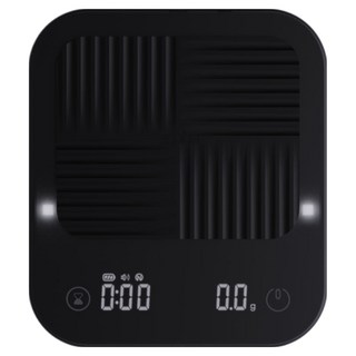 아쿠바 커피저울 Glowgram 글로우그램 초고속 반응속도 유속 시각화 핸드드립 블랙, 1kg