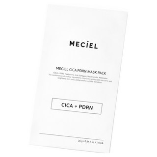 메시엘 PDRN 수분 병풀 시카 마스크팩, 2개, 10개입