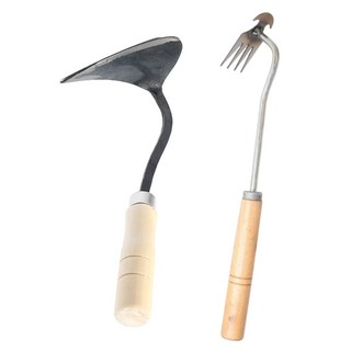 산인양품 제초호미 잡초제거용 원예 제초 호미 조선호미 세트, 1세트