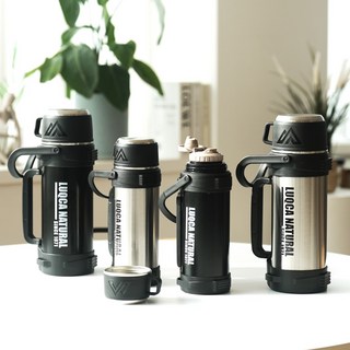 루카 마운틴프로 대용량 보온병 보냉병, 1개, 1.2L, 매트 블랙