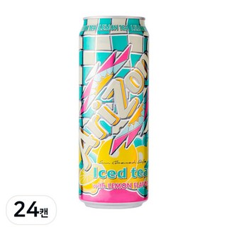 아리조나 아이스드 티 위드 레몬향, 650ml, 24개