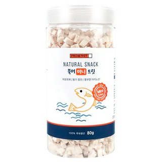 프롬벳 동결건조 국산 미니트릿, 미니 북어, 80g, 1개