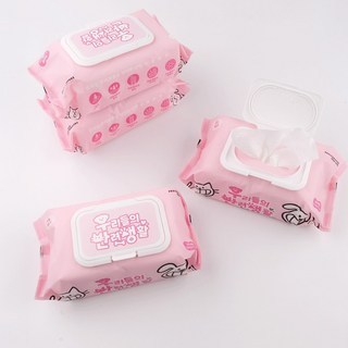 우반생 강아지 고양이 물티슈 올인원 반려동물 캡형 엠보싱 대용량 이경규 펫티슈, 80개입, 2개