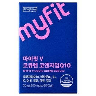 동국제약 마이핏 이보영 코큐텐 코엔자임 Q10 2개월분 항산화 혈압건강, 4박스, 60정