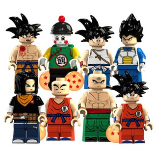 드래곤볼/드래곤볼슈퍼/드래곤볼Z 호환블럭 브릭미니피규어 캐릭터 8종 시리즈 VER.01 취미/수집/장식/컬렉션용 커스텀 블록피겨, 1개, 0109. 드래곤볼 8종 세트 VER.1
