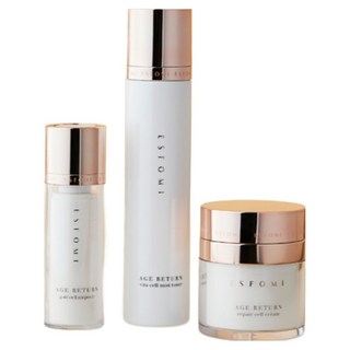 에스포미 안티에이징 기초화장품 3종세트(+쇼핑백) 미백토너140ml+골드앰플50ml+영양크림50ml 화장품선물세트, 1개