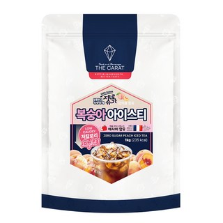 더캐럿 제로슈가 복숭아 아이스티 파우더 분말, 1kg, 1개, 1개입