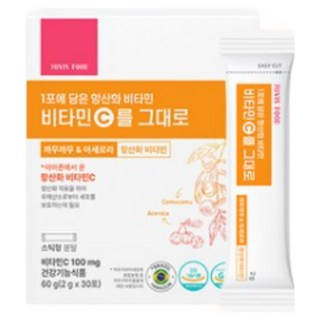 [쥬비스] 비타민 C를 그대로 30포 X 3팩, 3개, 60g