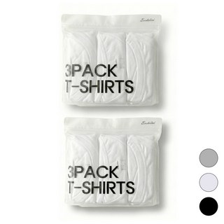 바톨리니 남녀공용 순면 라운드 반팔 티셔츠 3팩 6팩 30수 무지 반팔티 (3컬러) (95~125)
