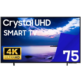삼성전자 75인치 24년형 크리스탈 UHD 스마트 LED TV 75DU7200 국내 OTT 지원, DU7200, 고객직접설치, 스탠드형, 190cm(75인치)