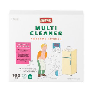 어반파파 어썸키친 멀티클리너 (텀블러 세제), 100개, 2g