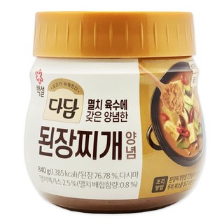 다담 된장찌개840gx1개, 840g, 3개