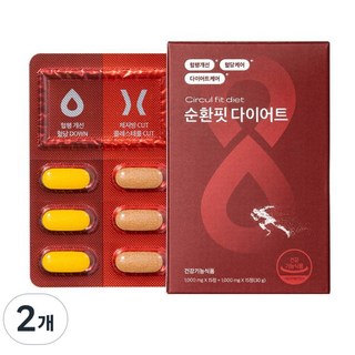 이츠스포츠 순환핏 체지방감소 혈액순환 다이어트 보조제, 2개, 30정