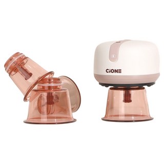 시오네 원터치 전동식 스마트 무선 온열 찜질 부항기 + 부항컵 세트 가정용 의료기기, 단품, 단품