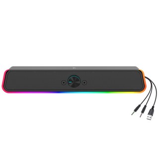 TGIC PC 사운드바 LED 게이밍 스피커 TGS-U4