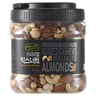 프리미엄 믹스너트 850g x 2통 아몬드 호두 마카다미아 캐슈넛 피칸 믹스넛 견과류믹스, 2개