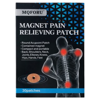 근육 관절 뜸 패치 자석 패치 손가락 관절 패치 전신 피로 회복 근육 이완 목 어깨 허리 다리 전용 자석 요법 패치, 1개, 30개입