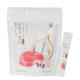 올바른가 요리의정수 스틱 분말육수 소고기 한우맛 20개입 1팩, 1개, 70g