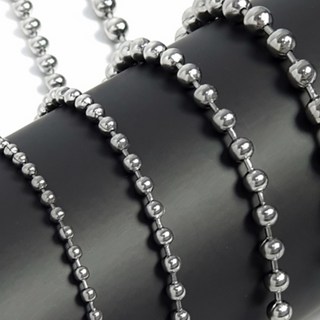 와이티지 style _ 061 써지컬스틸 변색없는 볼체인 목걸이 군번줄 여자 남자 레이어드