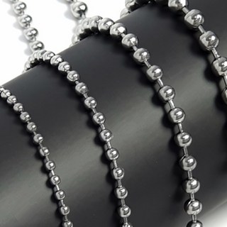 와이티지 style _ 061 써지컬스틸 변색없는 볼체인 목걸이 군번줄 여자 남자 레이어드