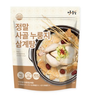 100% 국내산 냉장닭으로 만든 누룽지 삼계탕 1kg, 3개