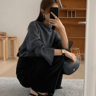 루어스룸 셀로 플리츠 하프넥 블라우스