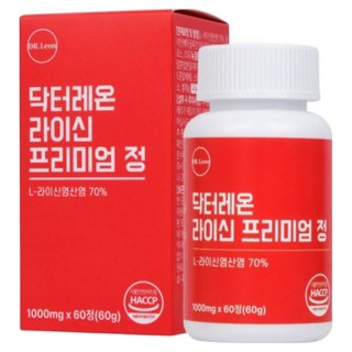 닥터레온 라프정 고함량 L 라이신 엘리신, 1개, 60정