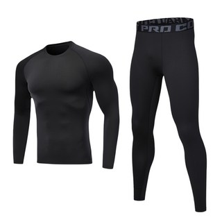 풀로우 기능성 남자 히트텍 발열내의 컴프레션 타이즈 세트 1+1