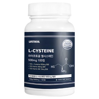 라이프토콜 엘시스테인 500mg, 100정, 1개