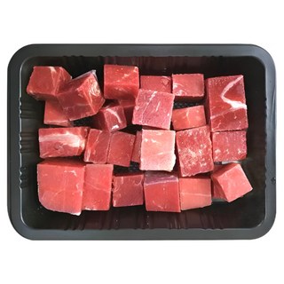 Halal Australian Diced Boneless Beef Knuckle Meat 하랄 프리미엄 호주산 설도 순살 소고기 큐브, 1개, 500g