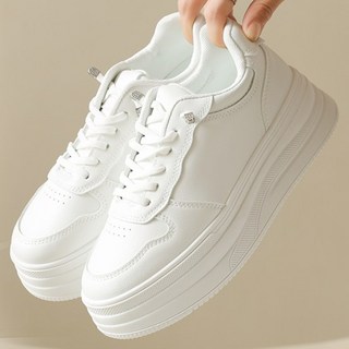 여성 키높이 스니커즈 발편한 운동화 사계절 통굽 5cm