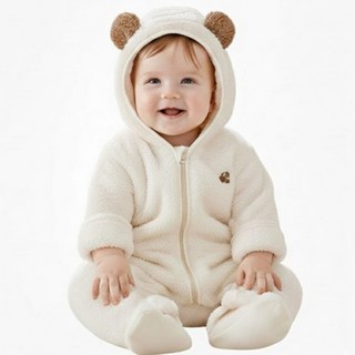 북극곰 베이비 우주복 출산선물 아기패딩 신생아옷 백일선물 외출복 100일