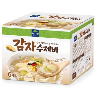 면사랑 남해멸치 감자수제비, 179g, 6개