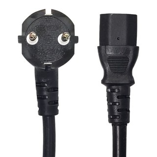 국산 3구 파워케이블 16A 220V 컴퓨터 전원 PC 본체 파워 코드, 1개, 3m