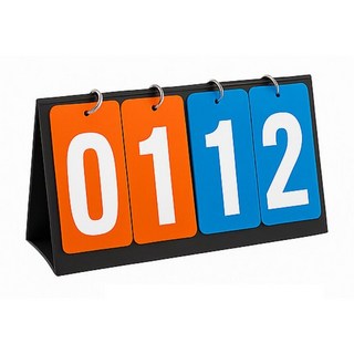 (4자리) 스코어보드 탁상용 점수판 경기용 득점판 2자리 농구 배드민턴 탁구 족구 축구 체육대회, 1개, 4자리